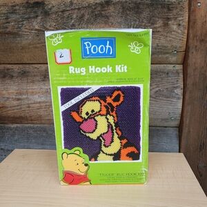 Tigger‎ from Pooh Latch Hook Rug Panel Kit Caron WonderArt "12x12" Opened